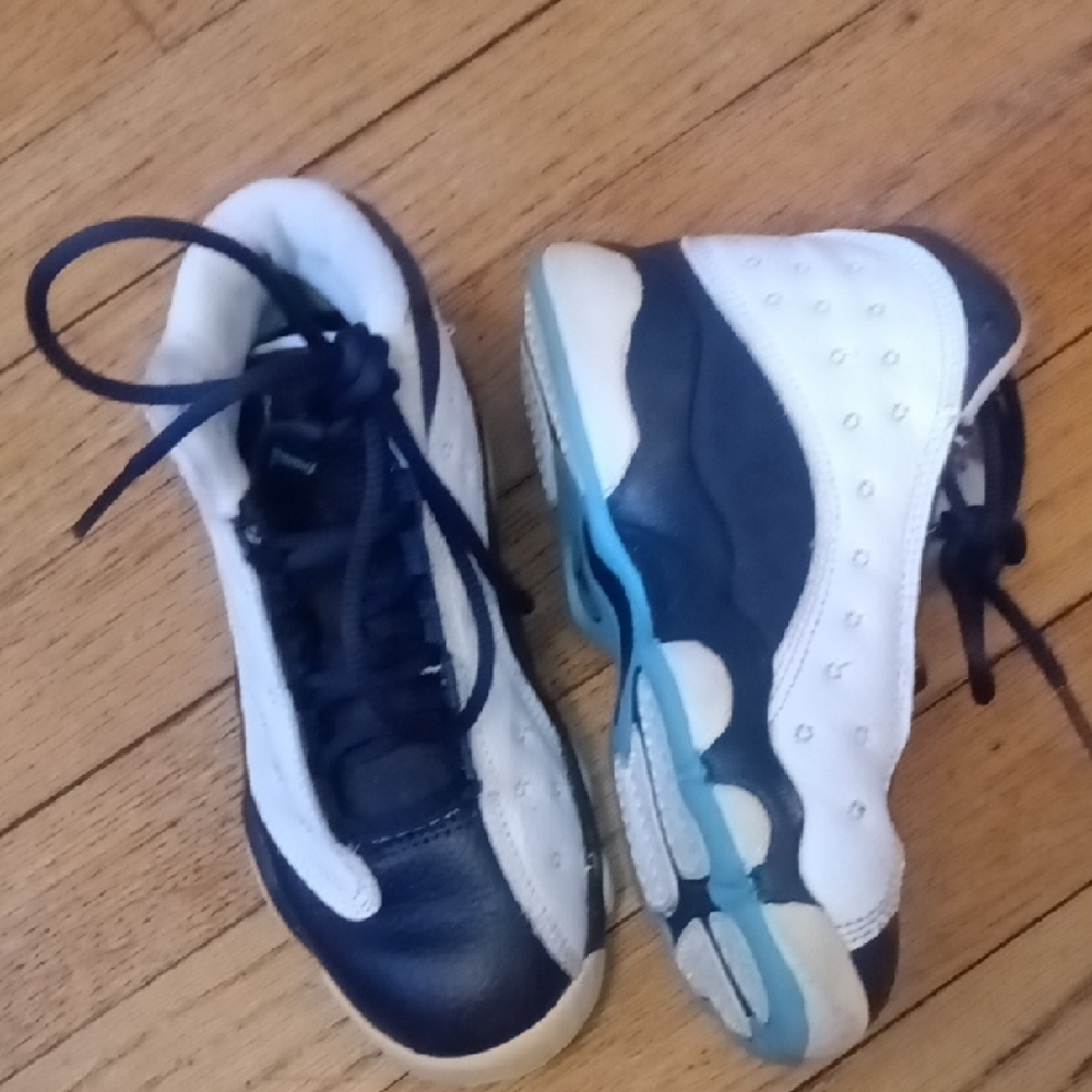 Nike Kids Navy and White Sneakers